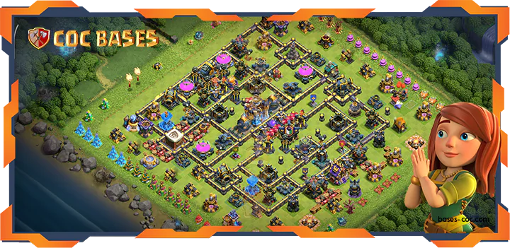 Top Farming Base TH18 with Link, Hybrid Layout – Clash of Clans (147)