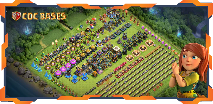 Top Troll Base TH18 with Link, Funny Layout – Clash of Clans (103)