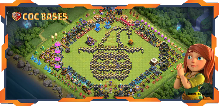 Top Troll Base TH18 with Link, Funny Layout – Clash of Clans (132)