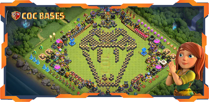 Top Troll Base TH18 with Link, Funny Layout – Clash of Clans (127)