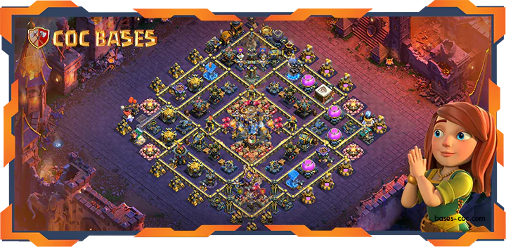 Top War Base TH18 with Link, Anti Everything Layout – Clash of Clans (113)