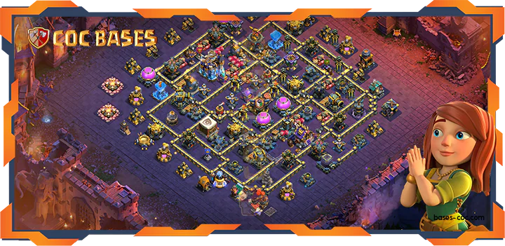 Top War Base TH18 with Link, Anti 3 Star, Anti Everything Layout – Clash of Clans (108)