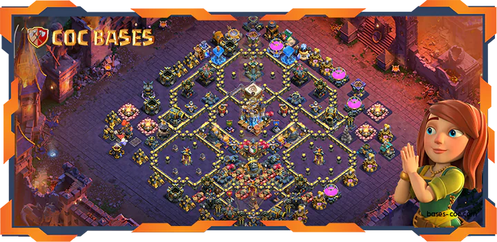 Top War Base TH18 with Link, Anti 3 Star, anti Everything Layout – Clash of Clans (145)