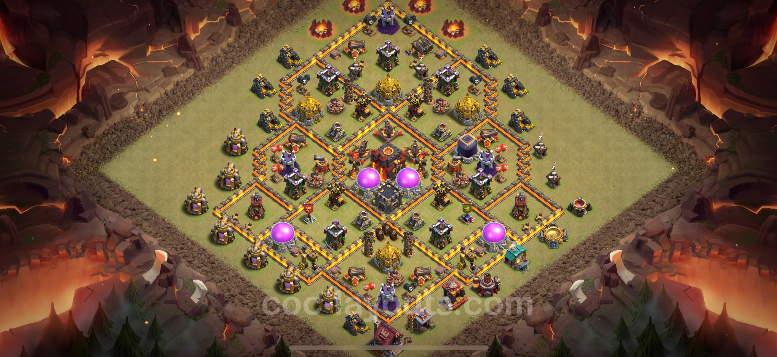 TH10 Die Anti 2 Sterne War Base vom RH10 #176