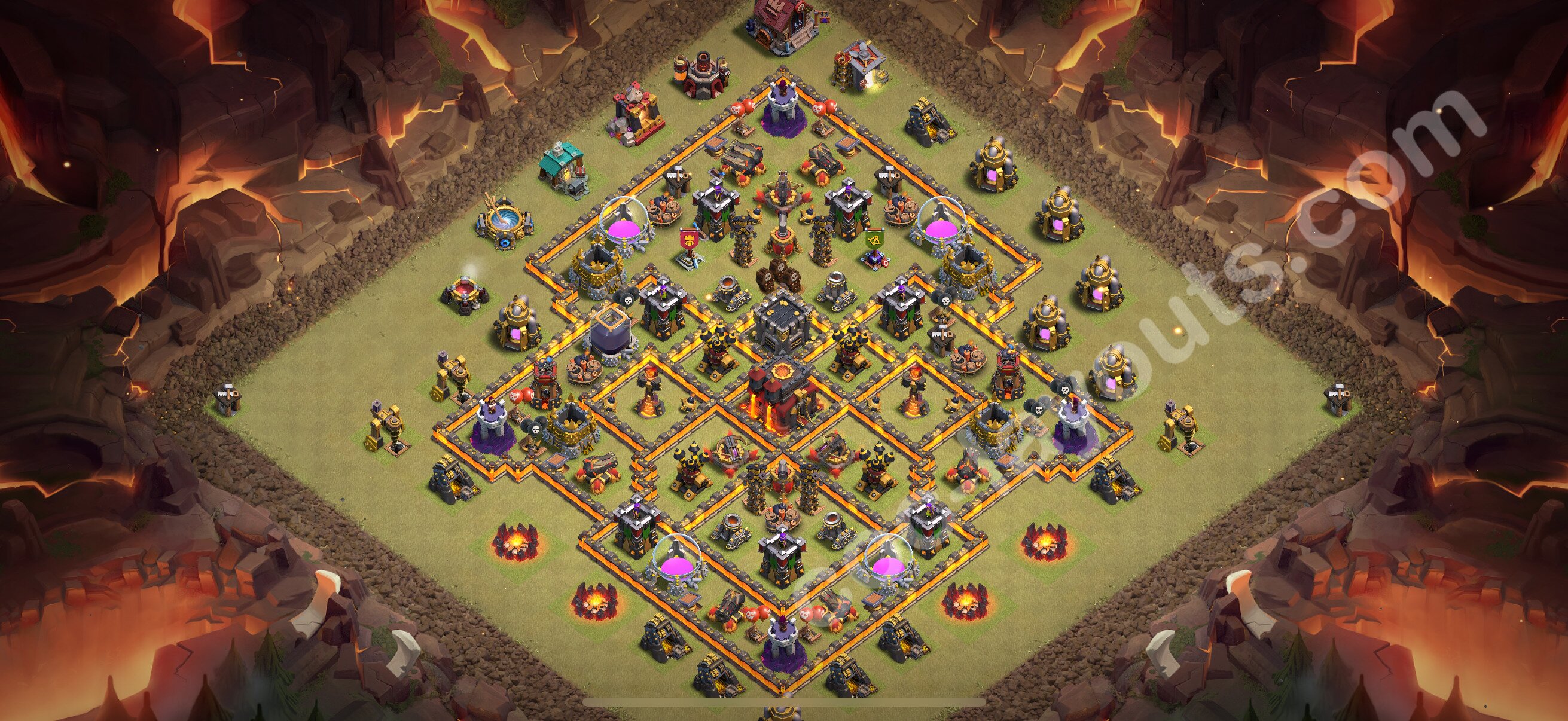 TH10 Die Anti 2 Sterne War Base vom RH10 #181