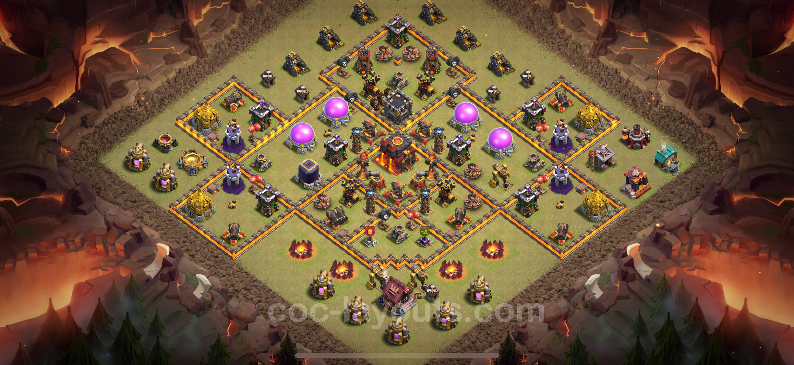 TH10 Die Anti 2 Sterne War Base vom RH10 #165