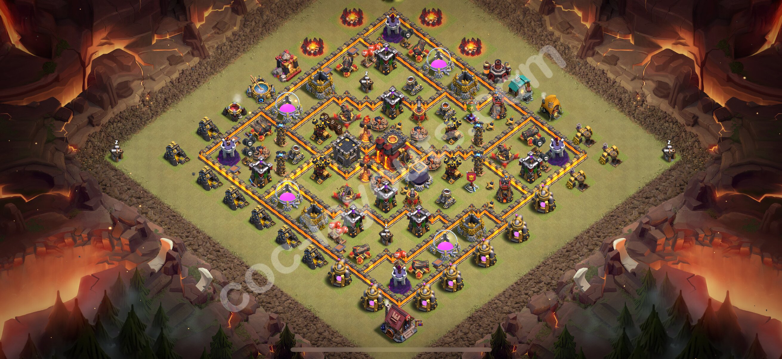 TH10 Die Anti 2 Sterne War Base vom RH10 #182