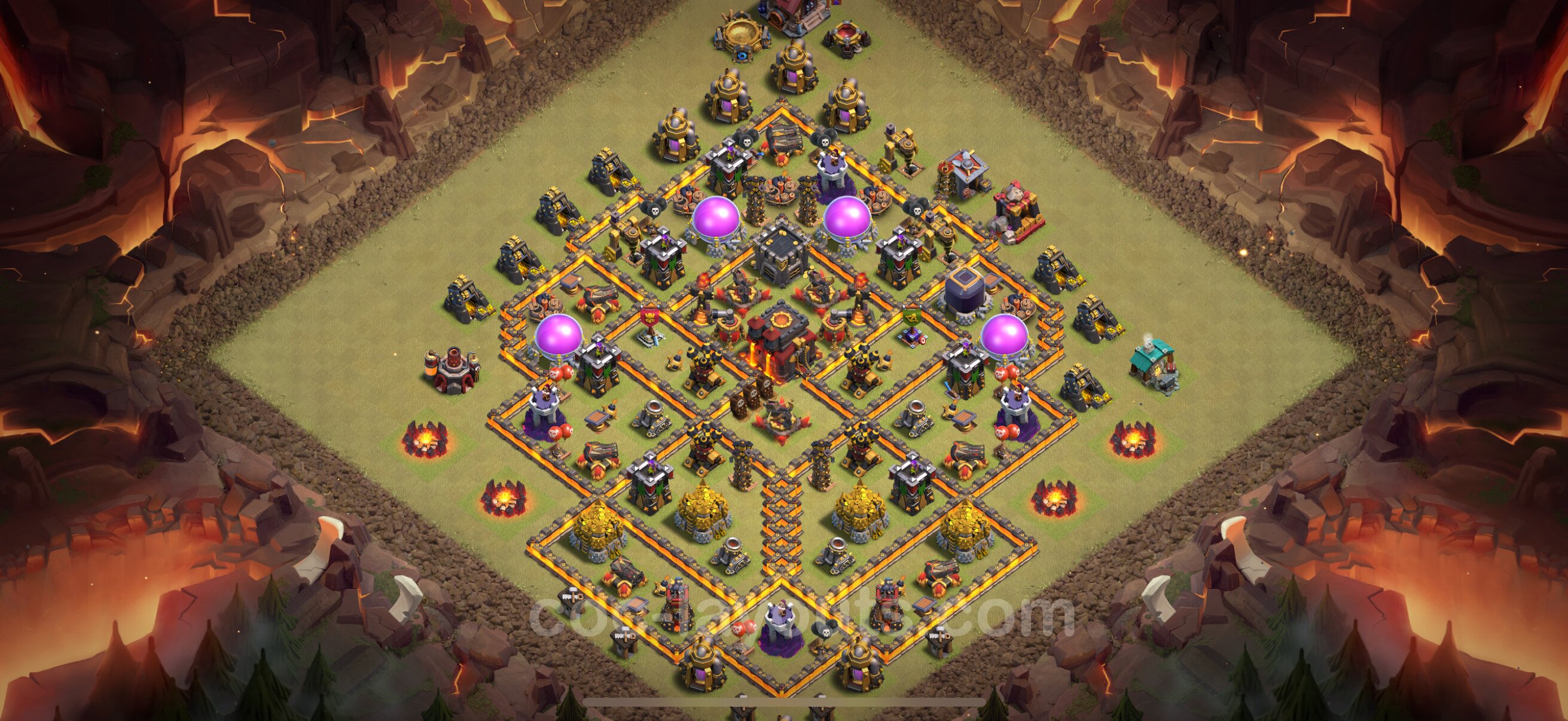 TH10 Die Anti 2 Sterne War Base vom RH10 #173