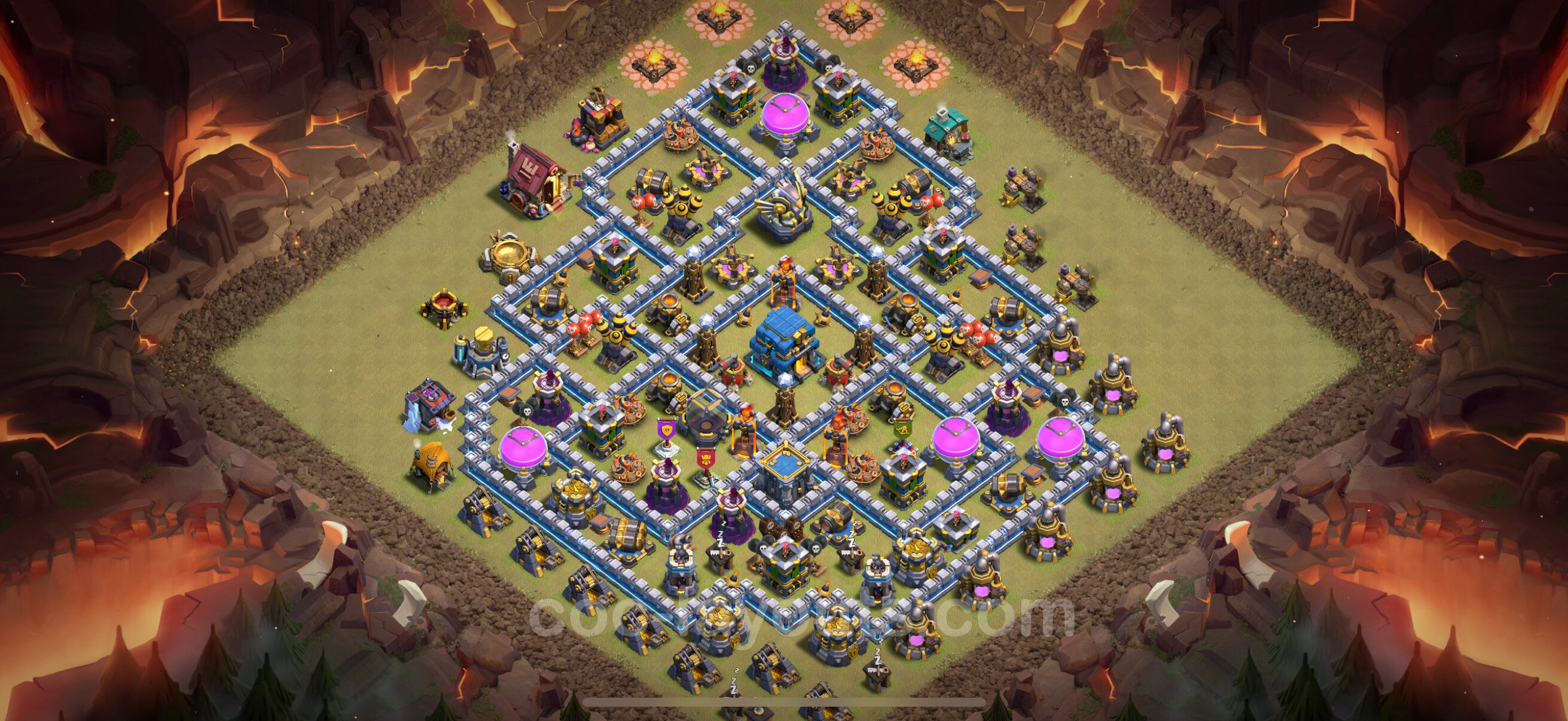 TH12 Die Anti 2 Sterne War Base vom RH12 #164