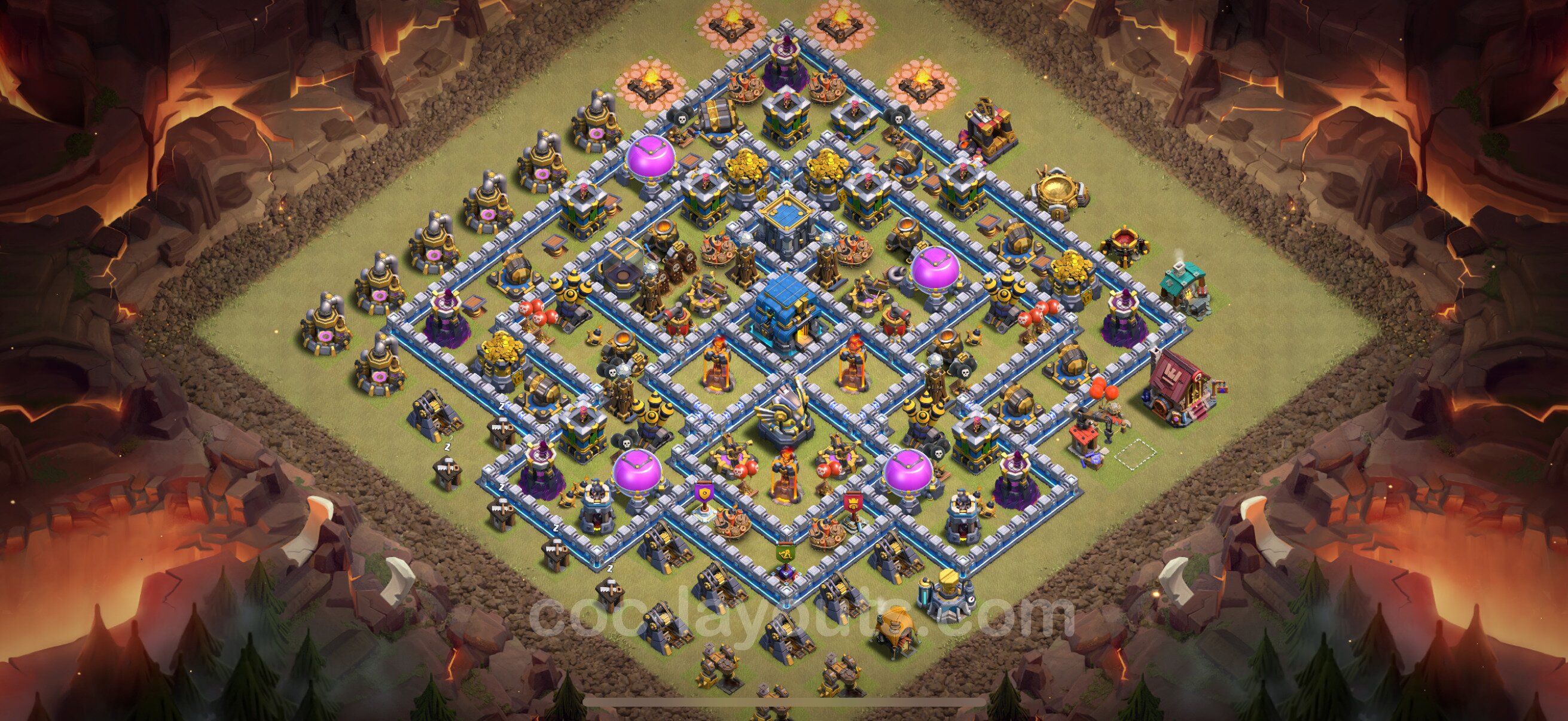 TH12 Die Max War Base vom RH12 #165