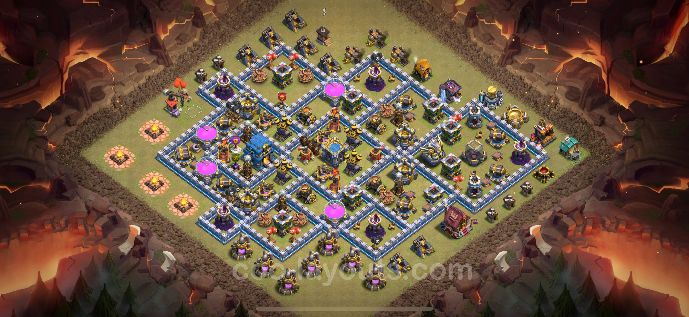 TH12 Die Anti 2 Sterne War Base vom RH12 #167