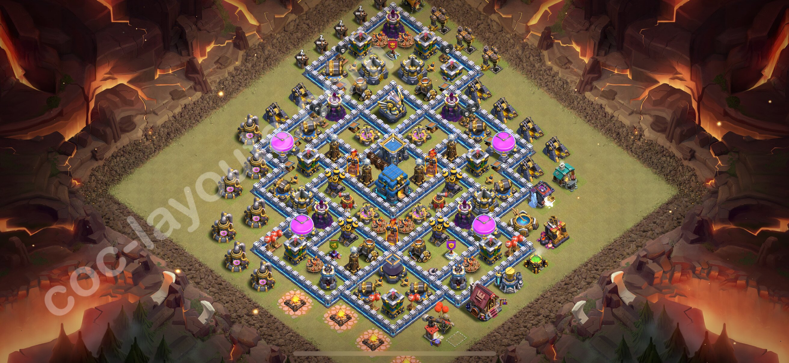 TH12 Die Anti 2 Sterne War Base vom RH12 #171