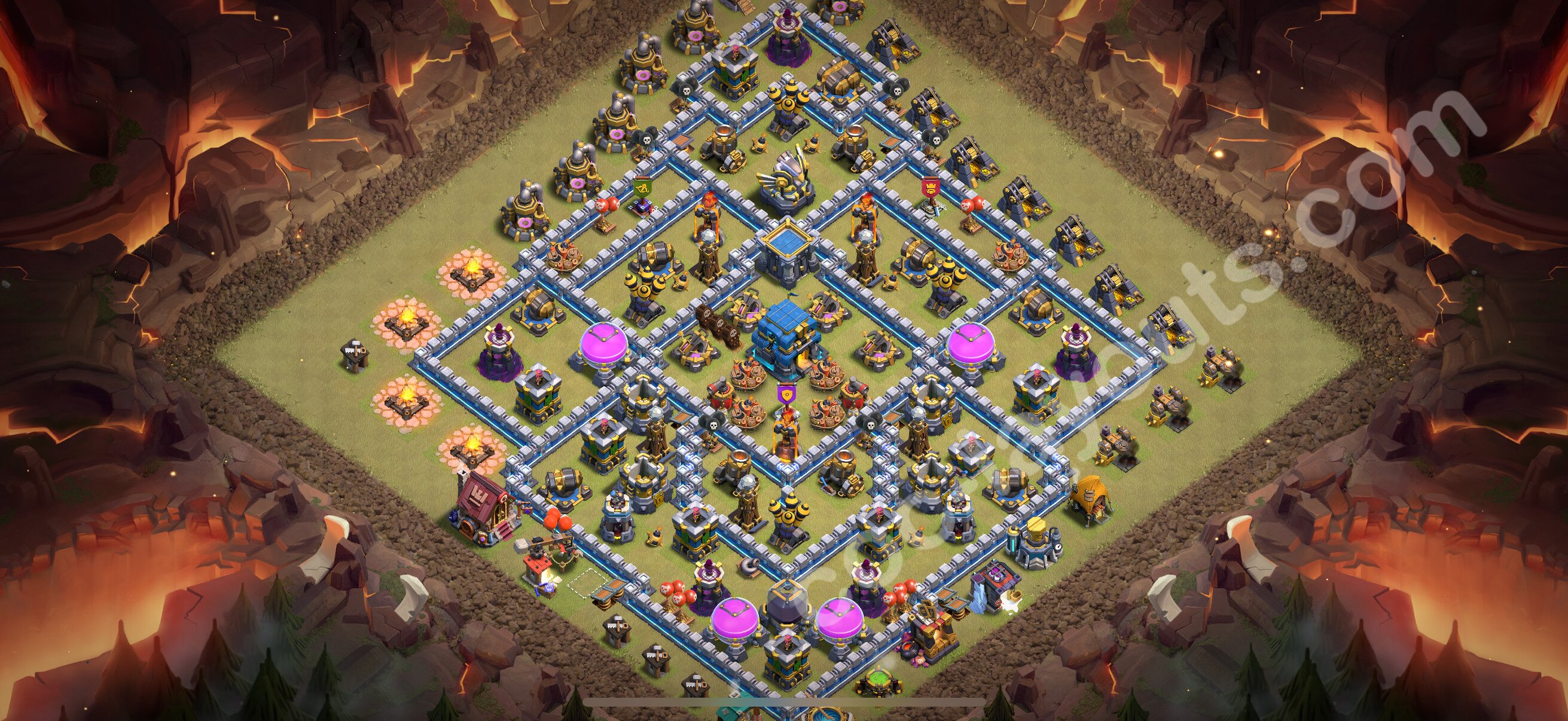 TH12 Die Anti 2 Sterne War Base vom RH12 #173