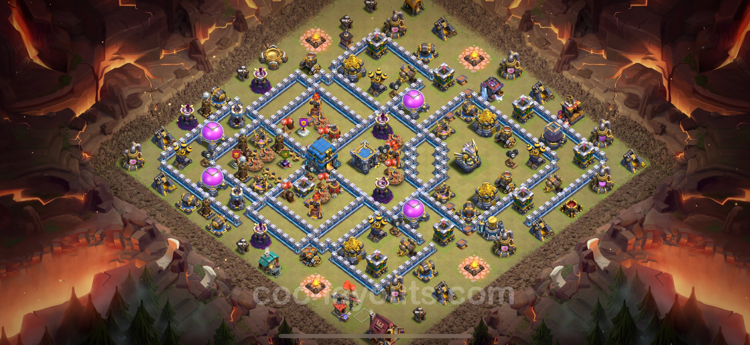 TH12 Die Anti 3 Sterne War Base vom RH12 #156