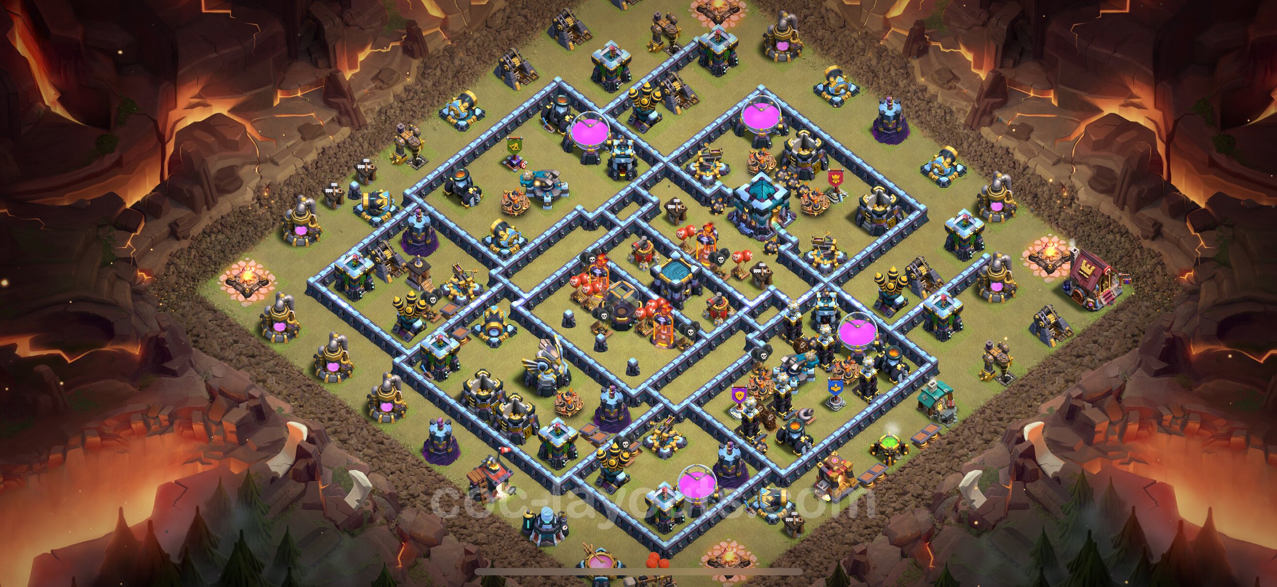 TH13 Die Anti 3 Sterne War Base vom RH13 #274