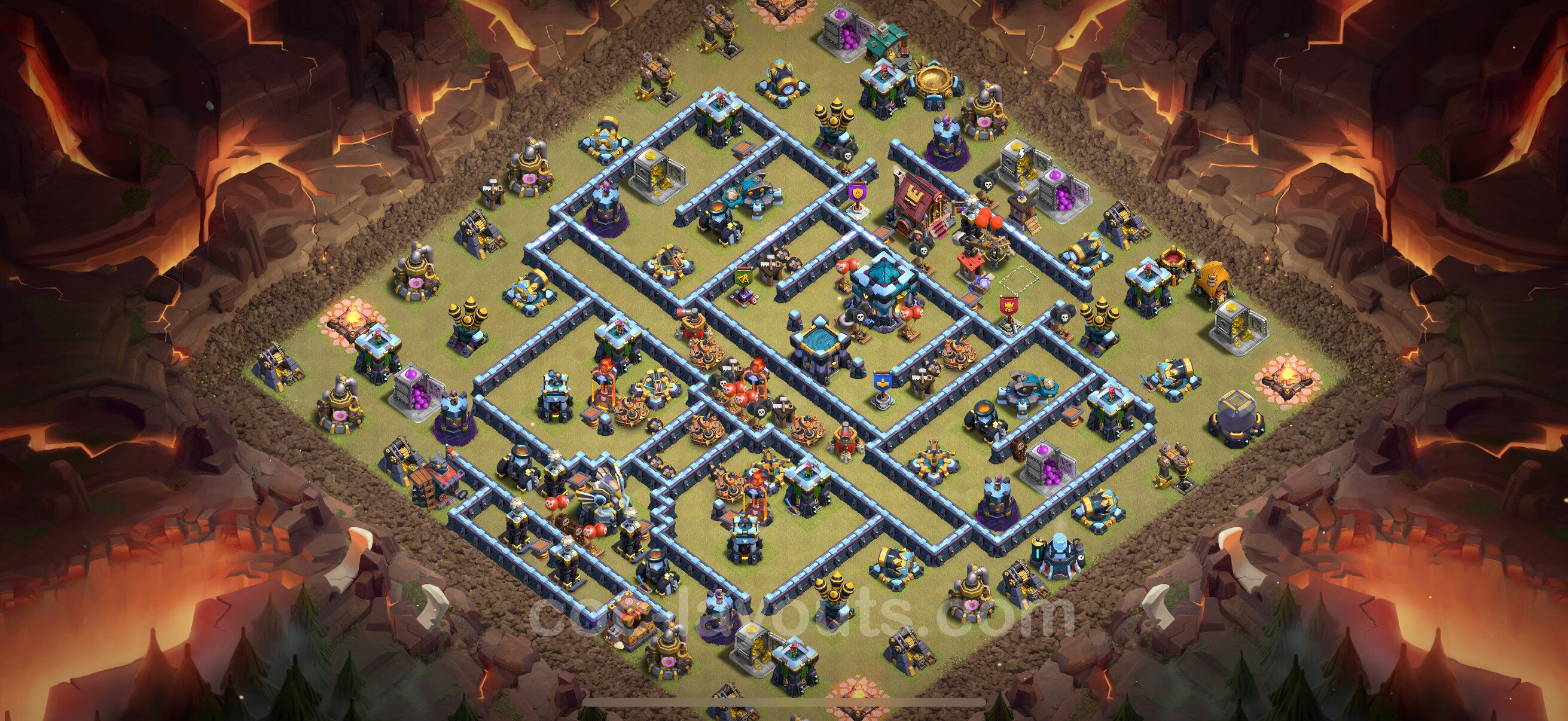 TH13 Die Anti 3 Sterne War Base vom RH13 #264