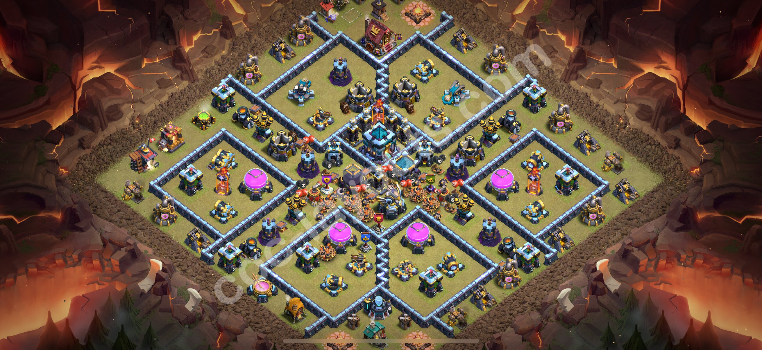 TH13 Die Anti 2 Sterne War Base vom RH13 #263
