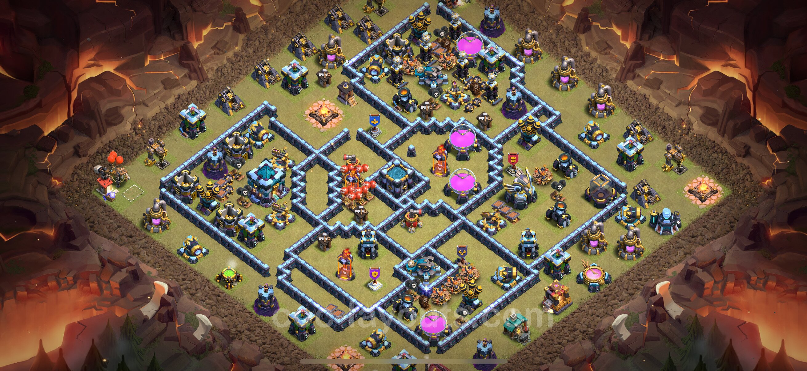 TH13 Die Anti 3 Sterne War Base vom RH13 #271
