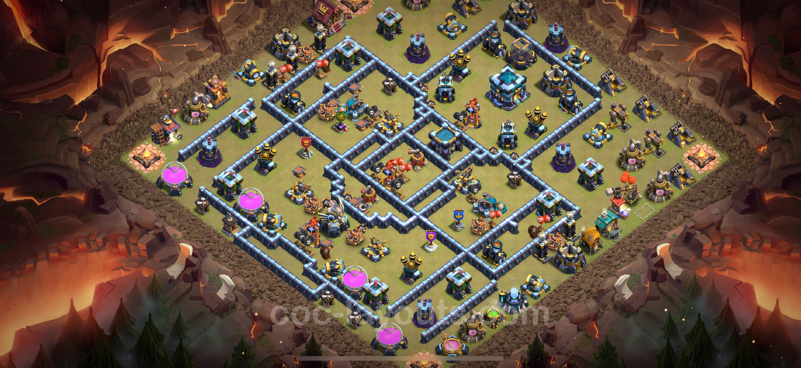 TH13 Die Anti 3 Sterne War Base vom RH13 #273