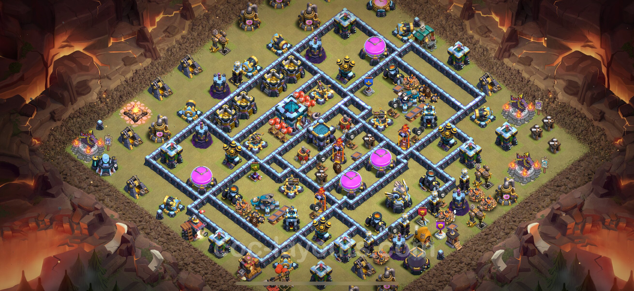 TH13 Die Anti 3 Sterne War Base vom RH13 #279