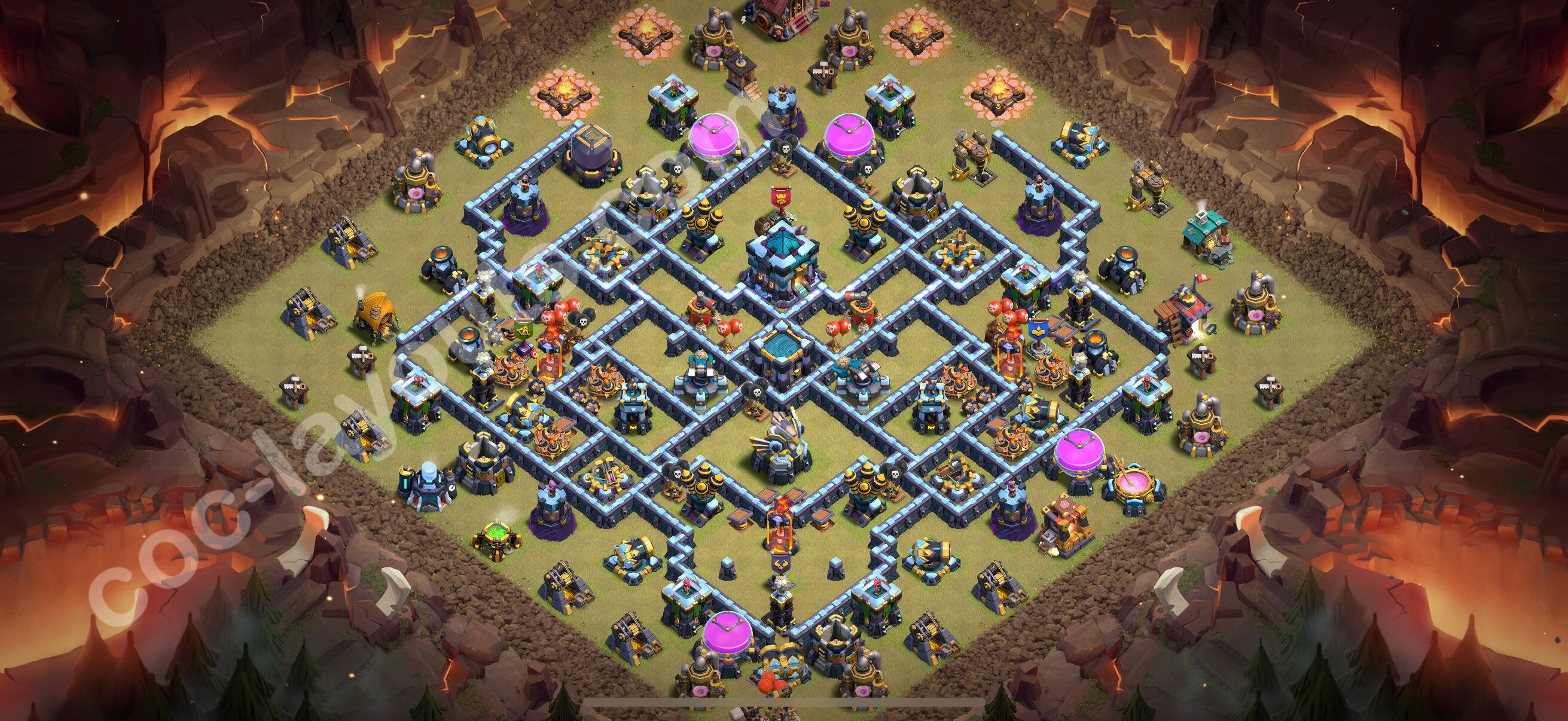 TH13 Die Anti 2 Sterne War Base vom RH13 #265