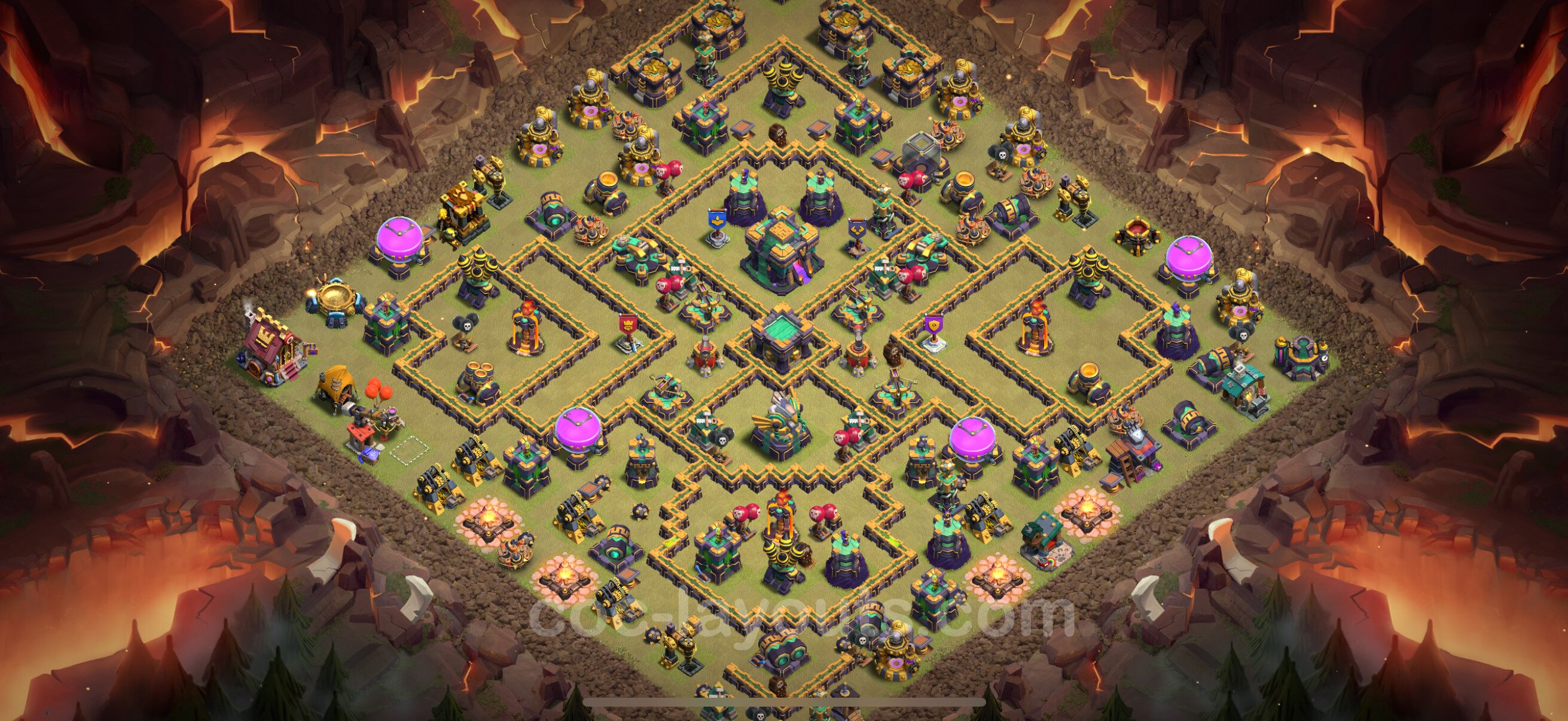 TH14 Die Anti 3 Sterne War Base vom RH14 #203