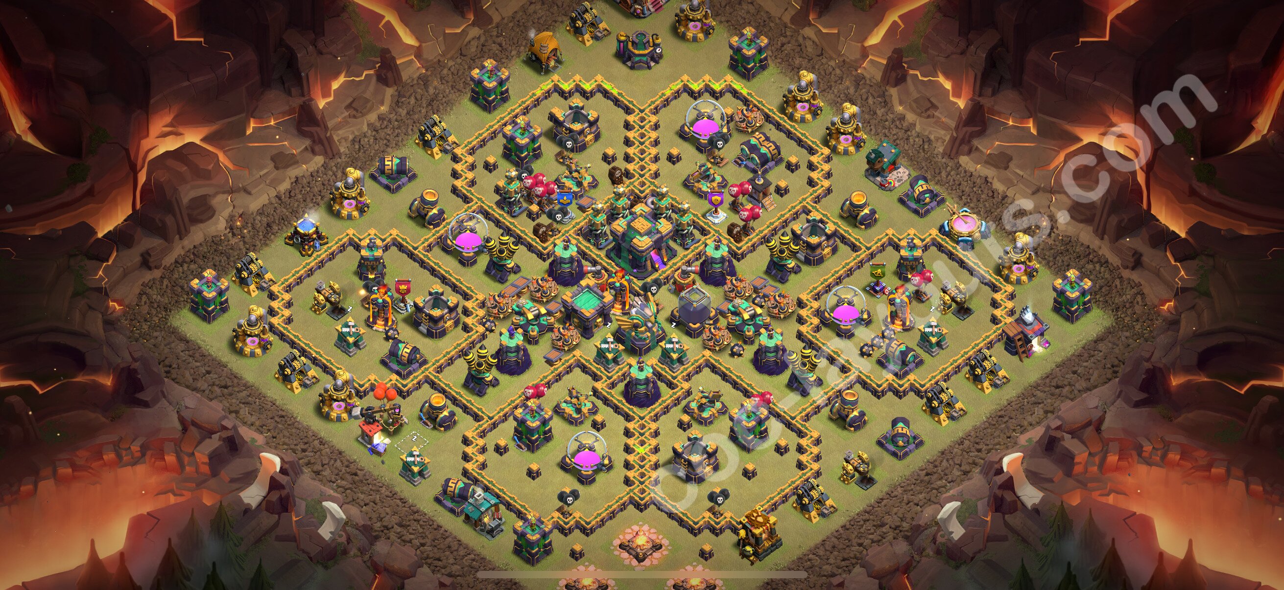 TH14 Die Anti 2 Sterne War Base vom RH14 #207
