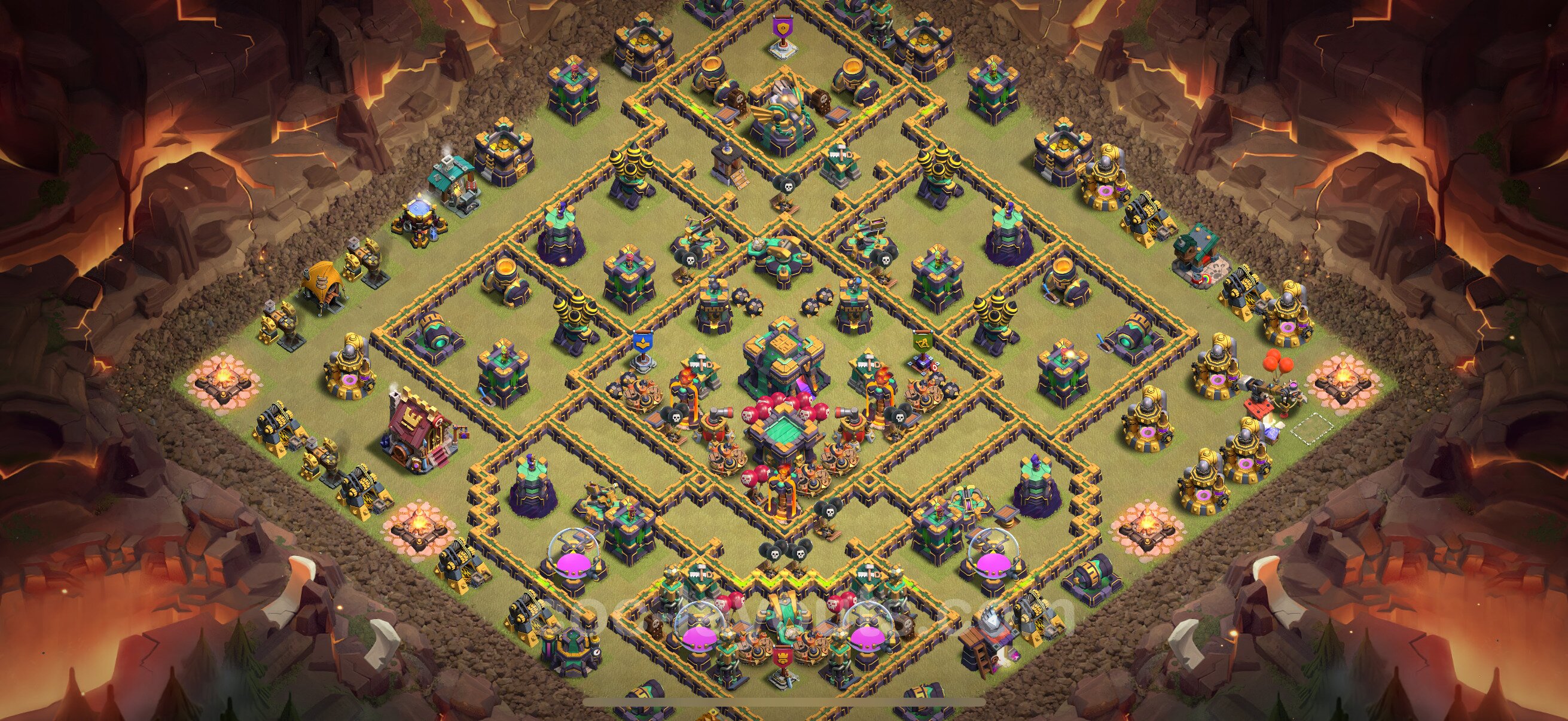 TH14 Die Anti 3 Sterne War Base vom RH14 #211