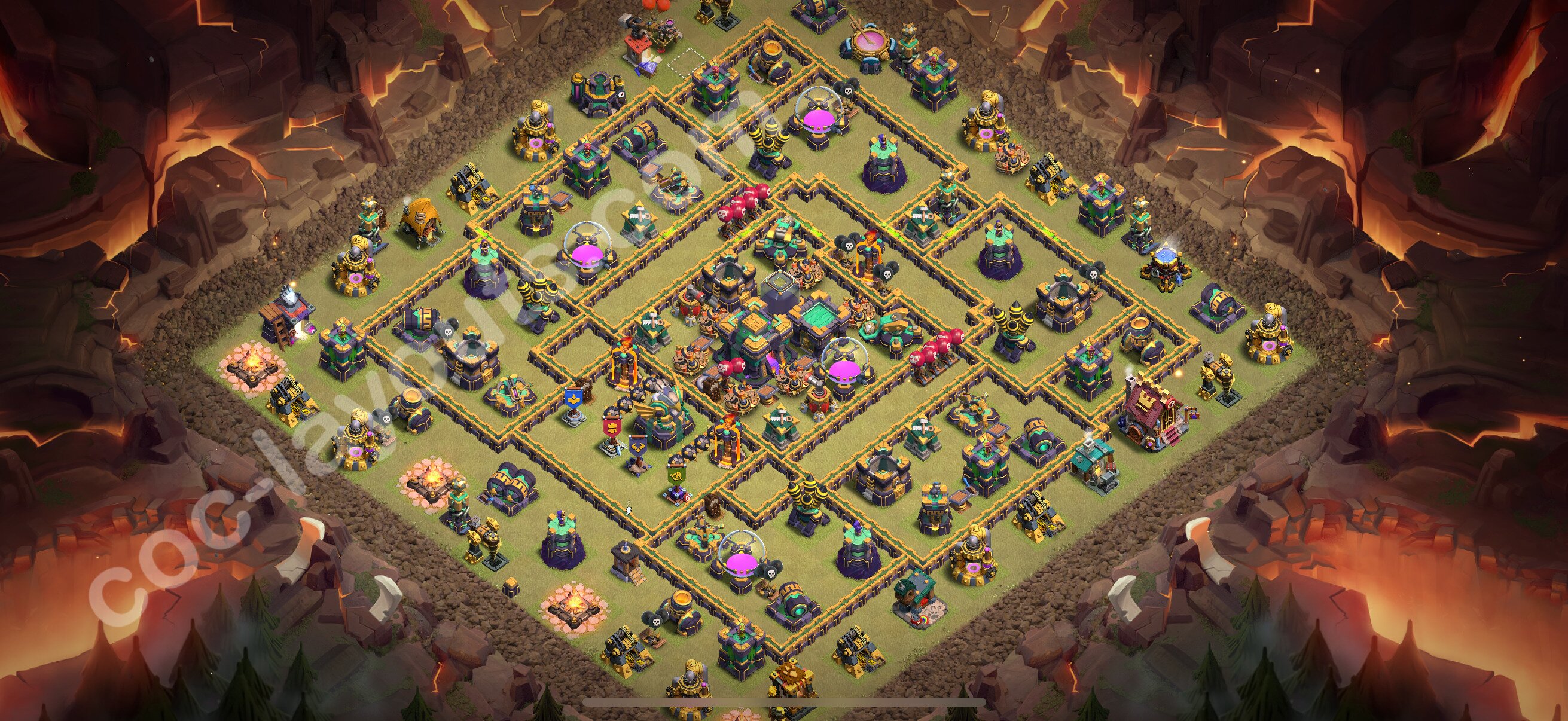 TH14 Die Anti 3 Sterne War Base vom RH14 #212
