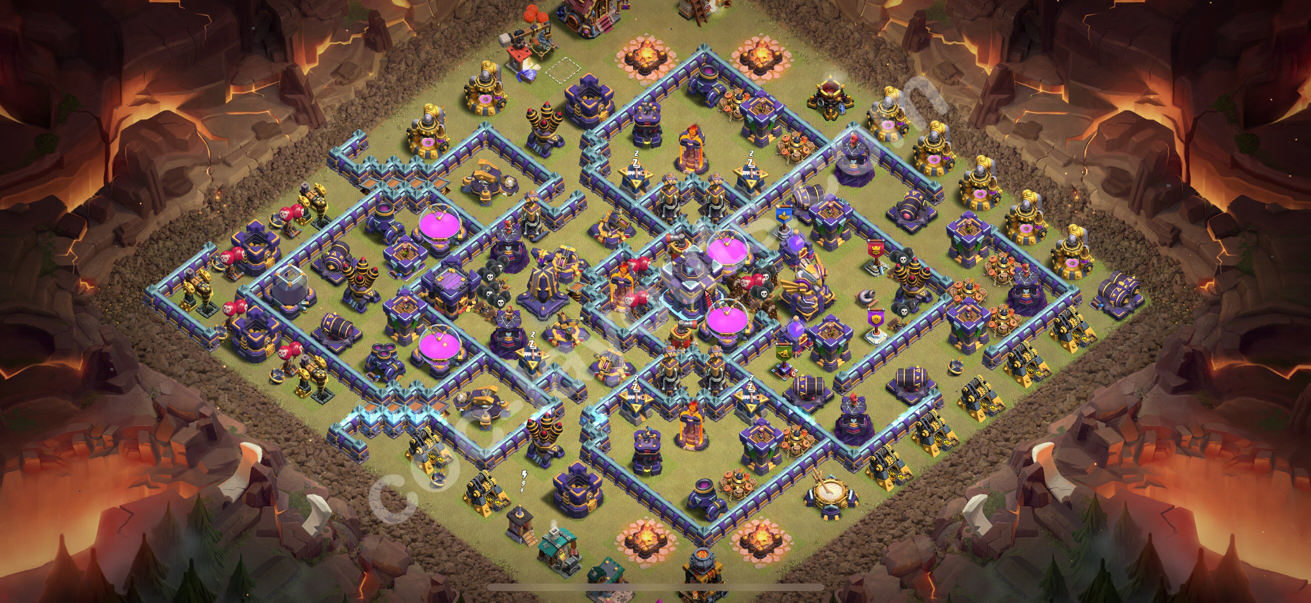 TH15 Die Anti 3 Sterne War Base vom RH15 #130