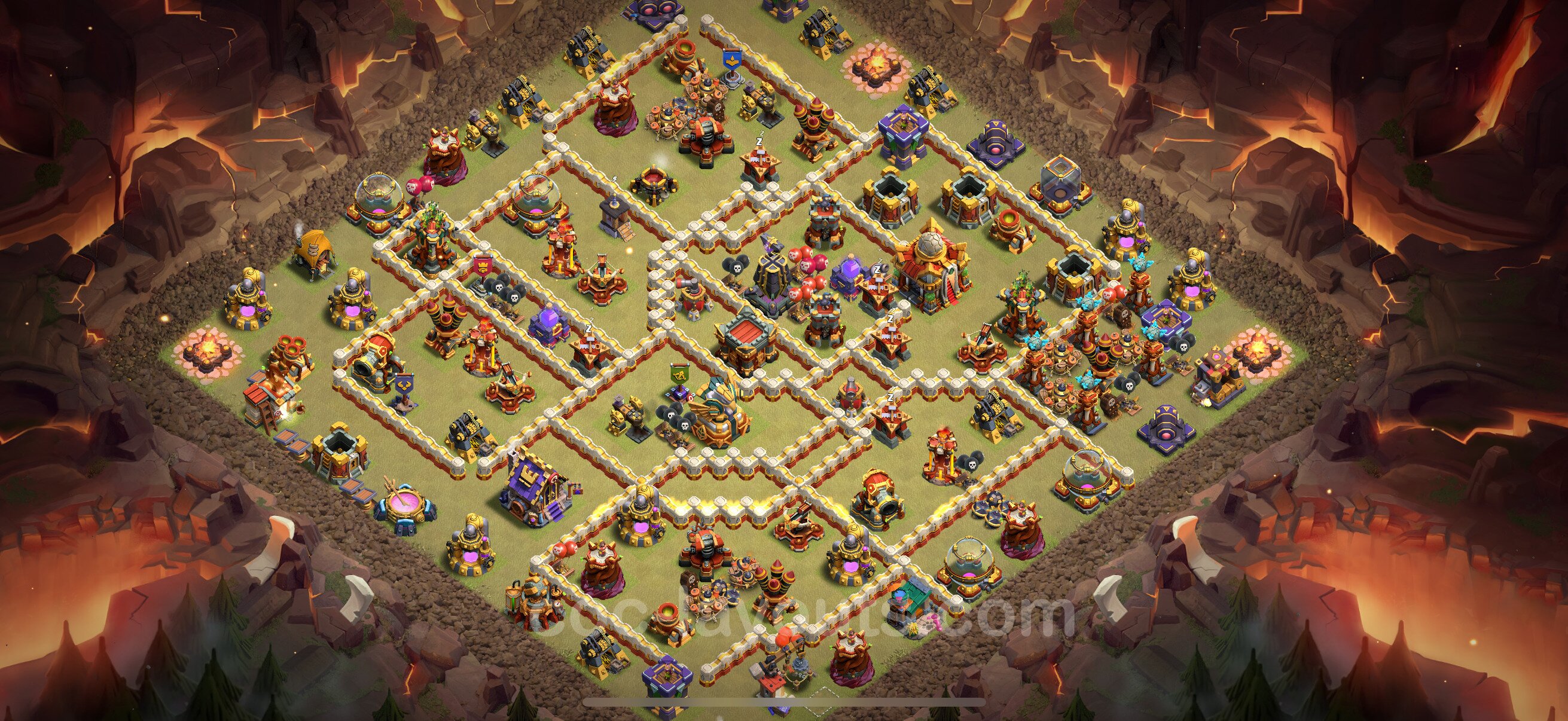 TH16 Die War Base vom RH16 #91