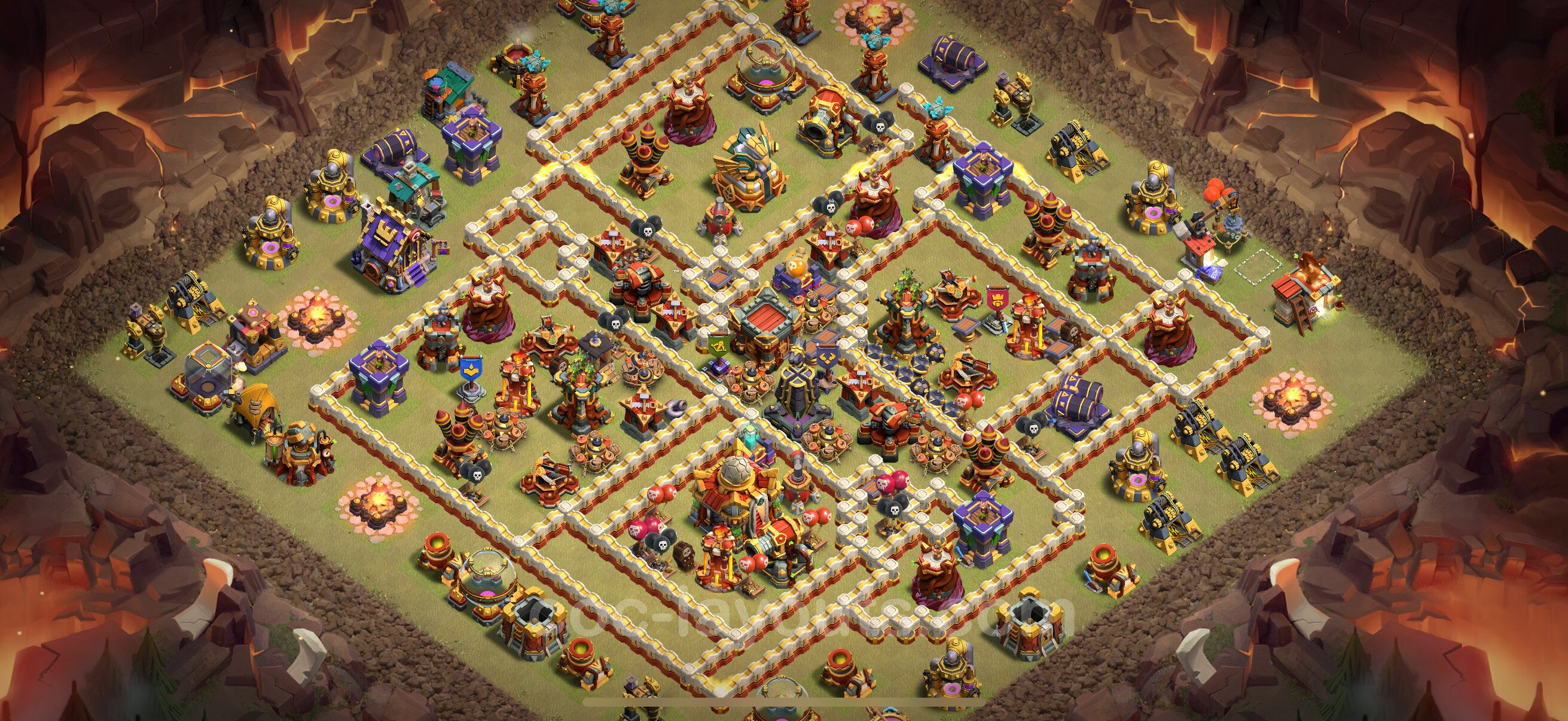 TH16 Die Anti 3 Sterne War Base vom RH16 #100