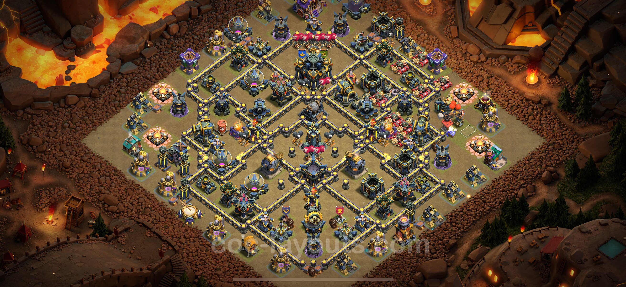 TH17 Die Anti 3 Sterne War Base vom RH17 #158