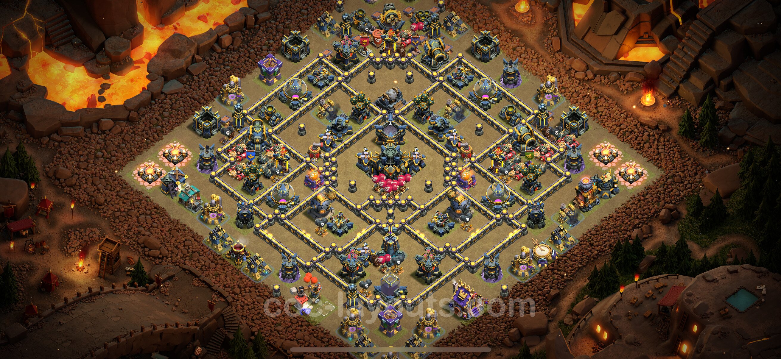 TH17 Die Anti 3 Sterne War Base vom RH17 #156