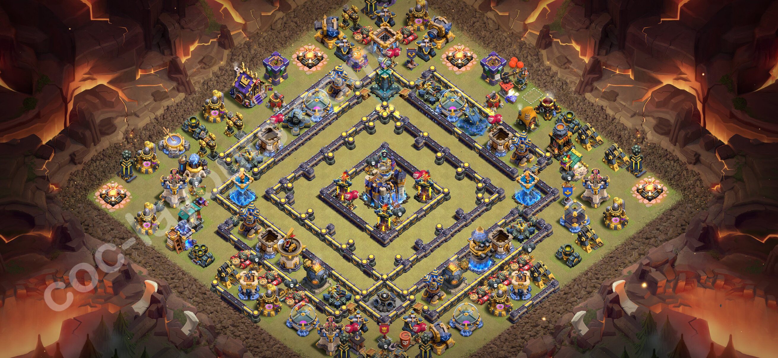 TH18 Die Anti 2 Sterne War Base vom RH18 #84