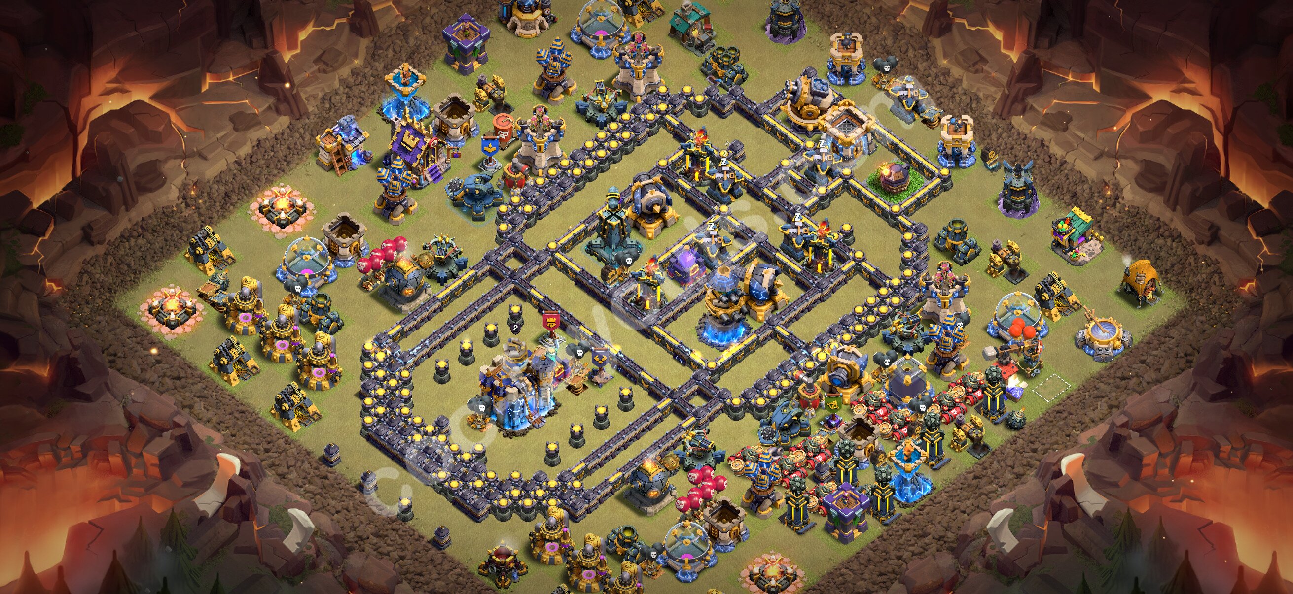 TH18 Die Anti 3 Sterne War Base vom RH18 #92