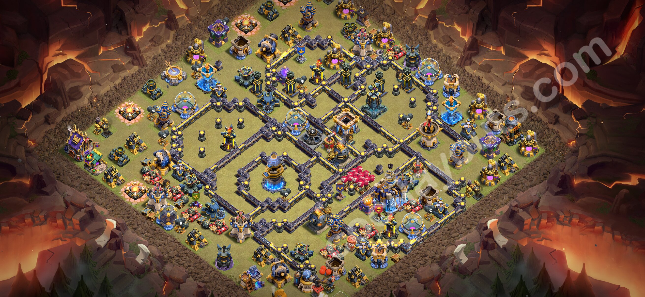 TH18 Die Anti 3 Sterne War Base vom RH18 #87