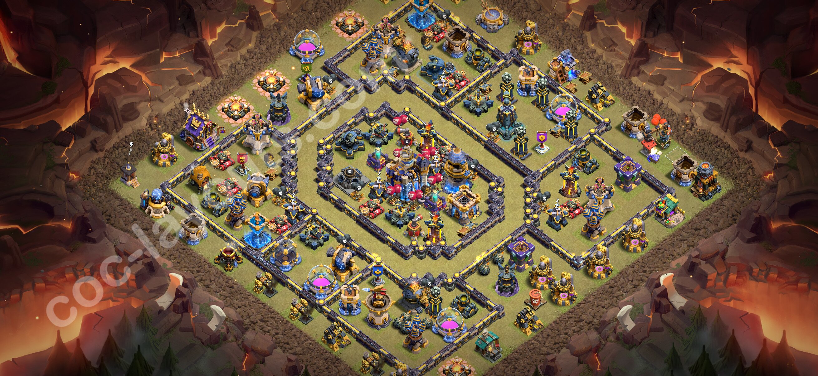 TH18 Die Anti 3 Sterne War Base vom RH18 #81