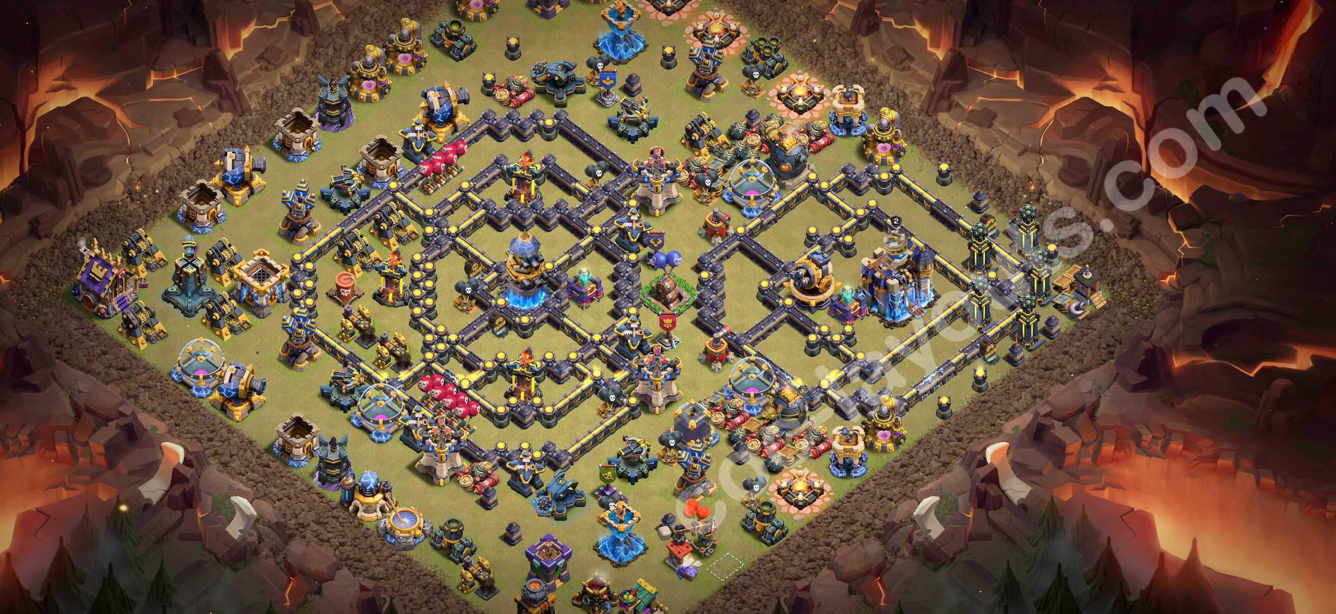 TH18 Die Anti 3 Sterne War Base vom RH18 #95