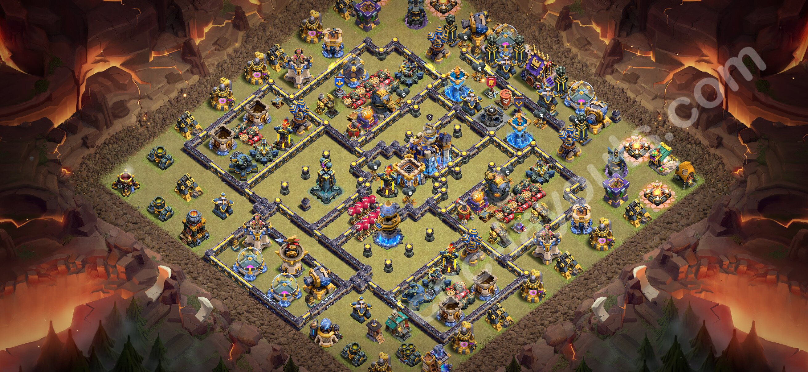 TH18 Die Anti 3 Sterne War Base vom RH18 #86