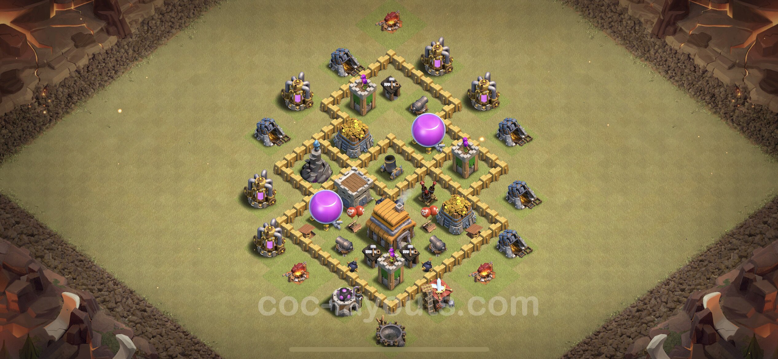 TH5 Die Anti 3 Sterne War Base vom RH5 #17