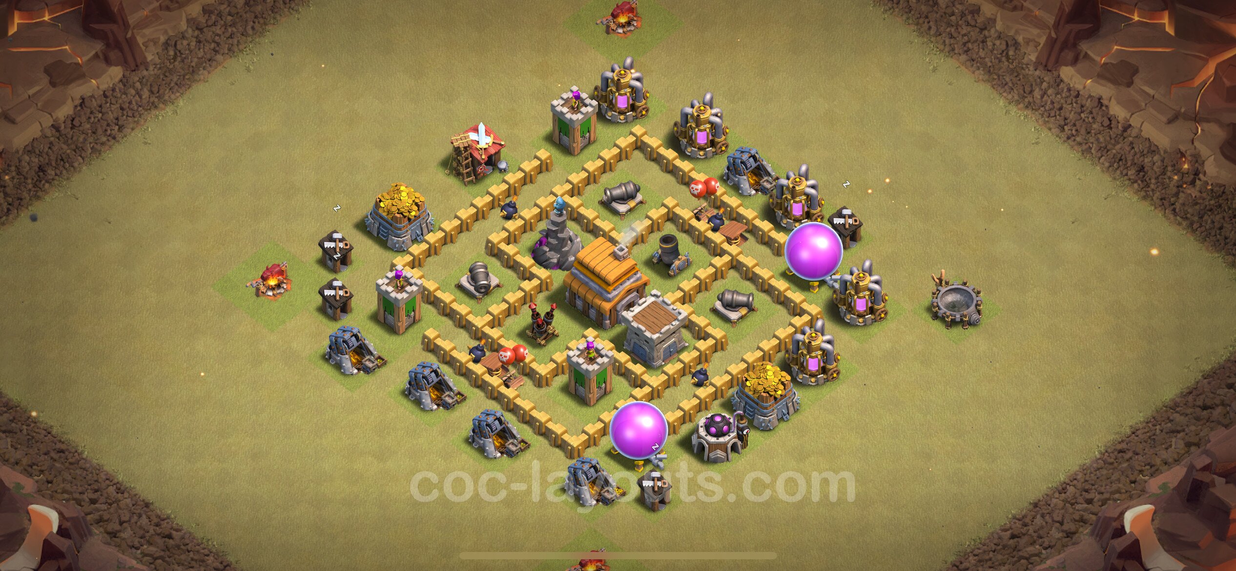 TH5 Die Anti 2 Sterne War Base vom RH5 #36