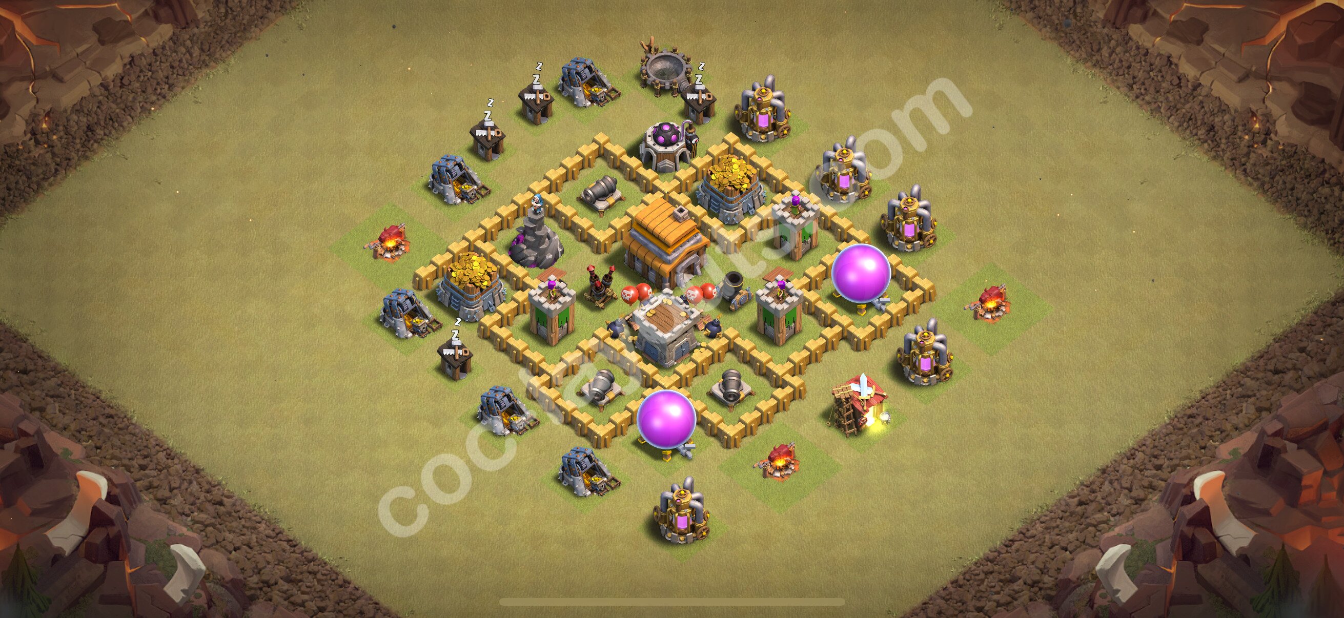 TH5 Die Anti 2 Sterne War Base vom RH5 #39