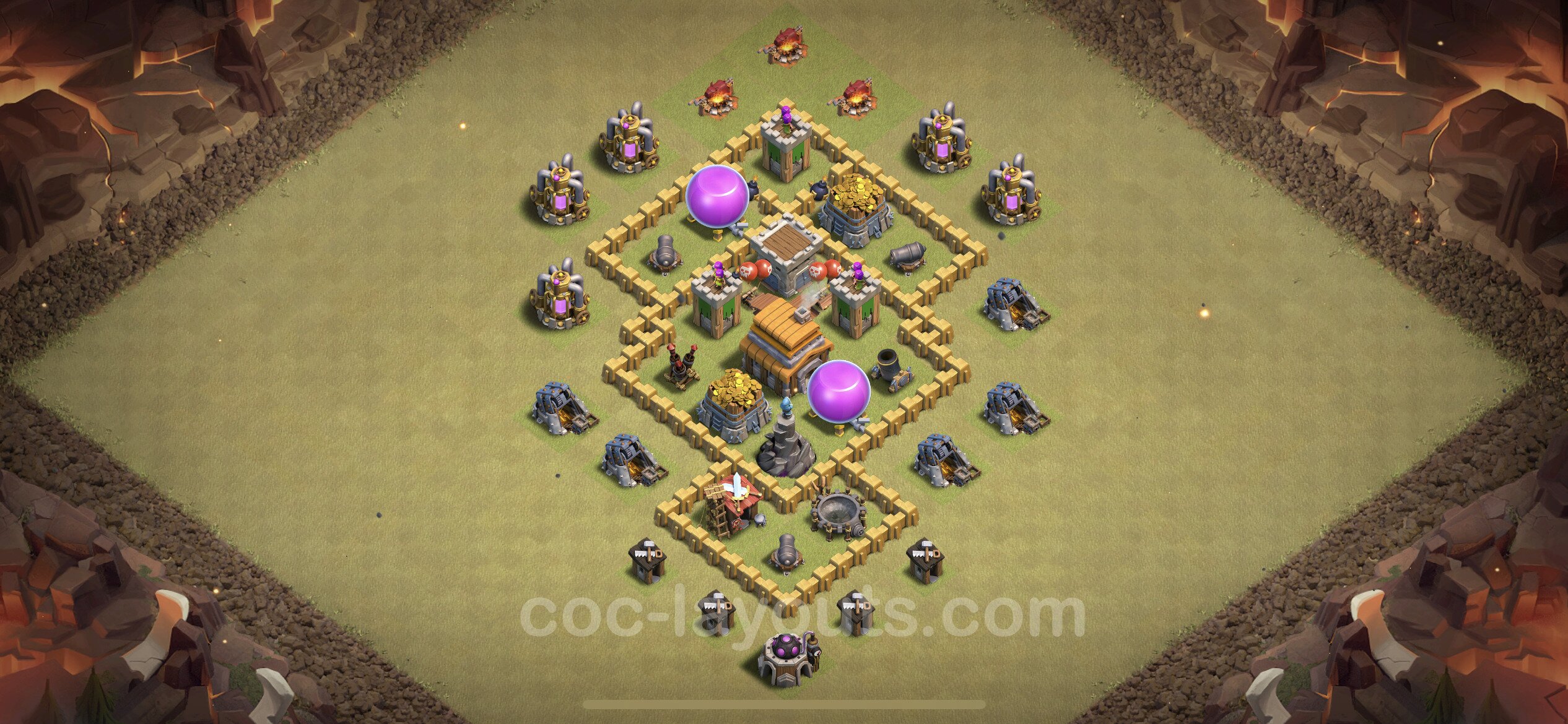 TH5 Die Anti 2 Sterne War Base vom RH5 #16