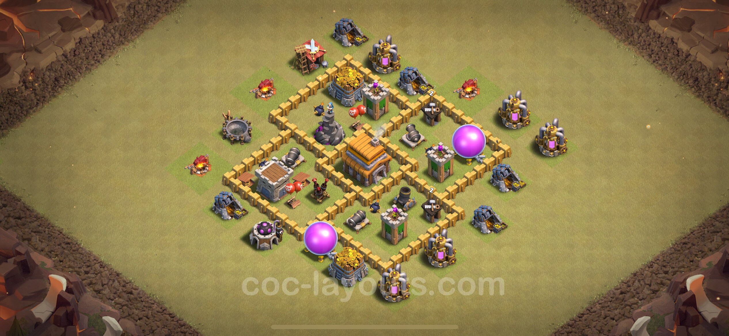 TH5 Die Anti 2 Sterne War Base vom RH5 #28