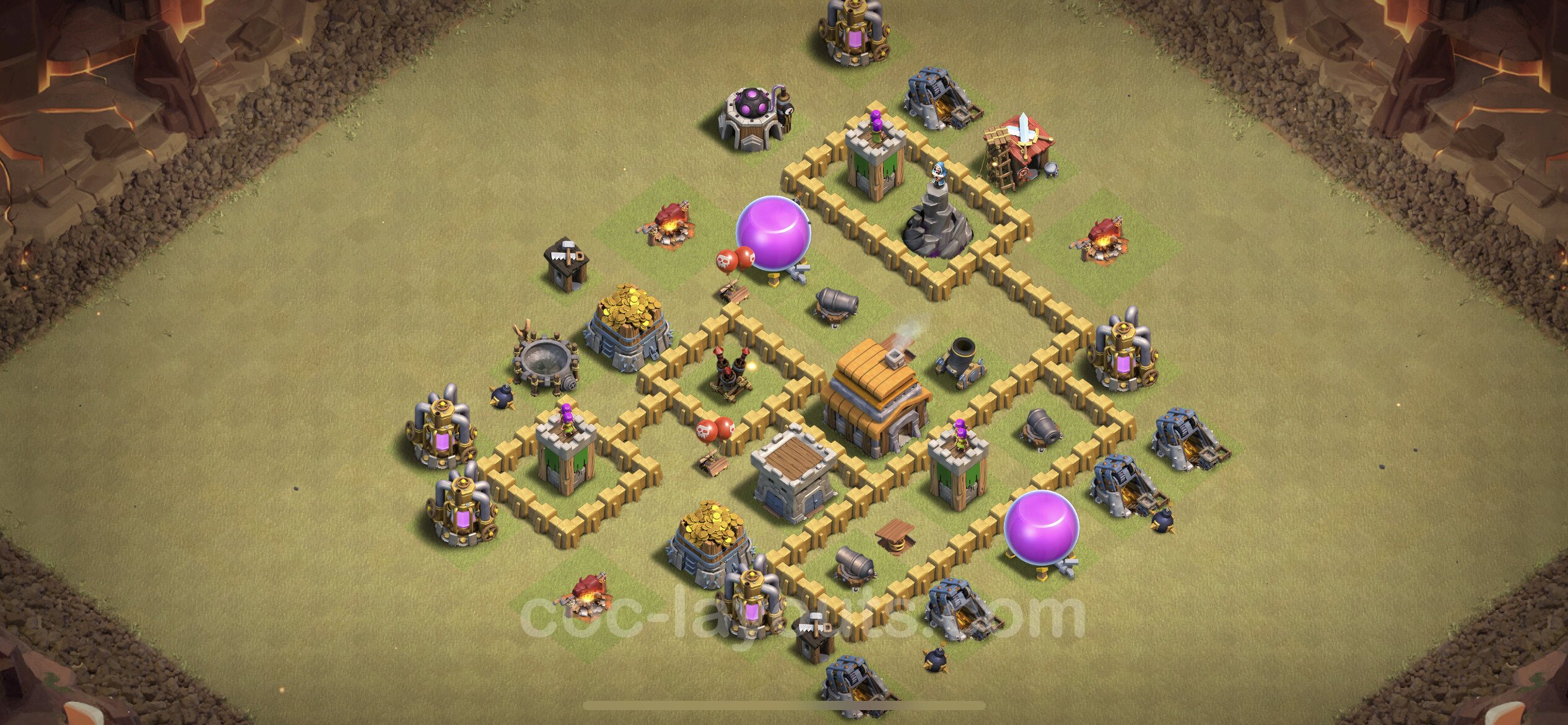 TH5 Die Anti 3 Sterne War Base vom RH5 #24