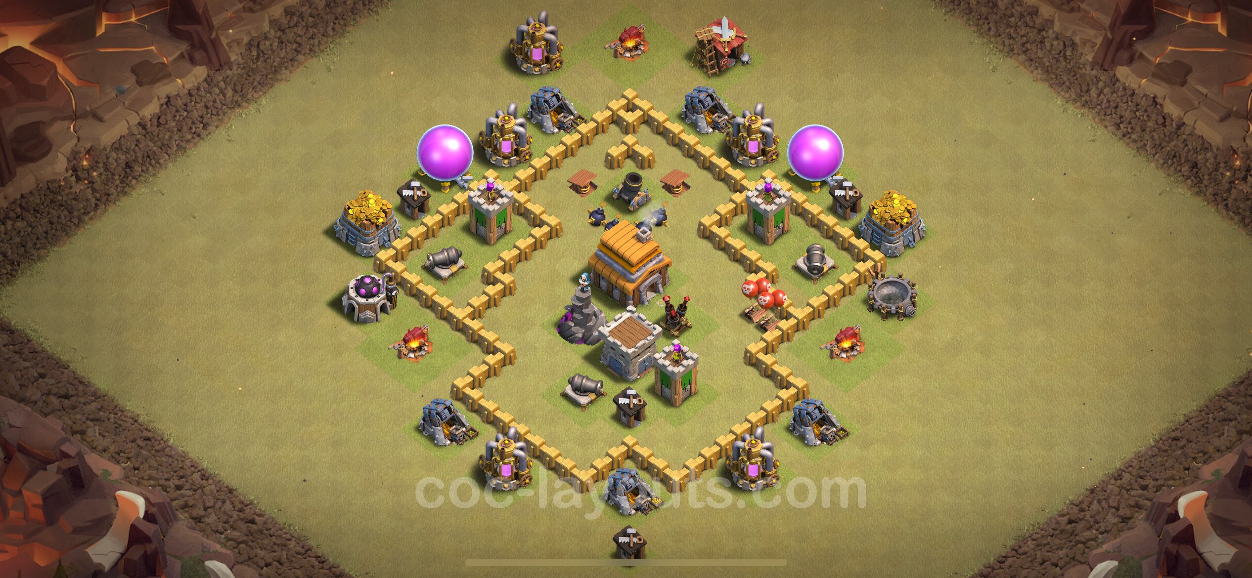 TH5 Die Anti 2 Sterne War Base vom RH5 #29
