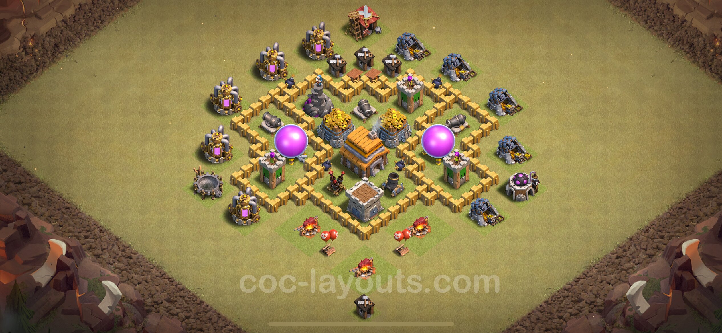 TH5 Die Anti 3 Sterne War Base vom RH5 #30