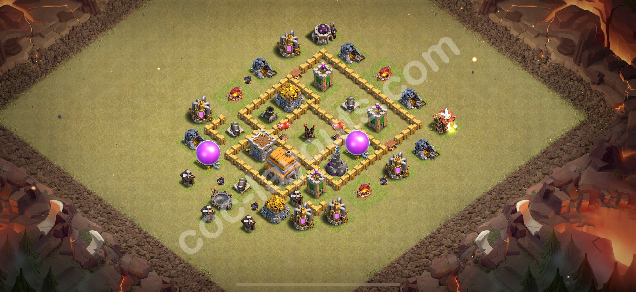 TH5 Die Anti 3 Sterne War Base vom RH5 #25