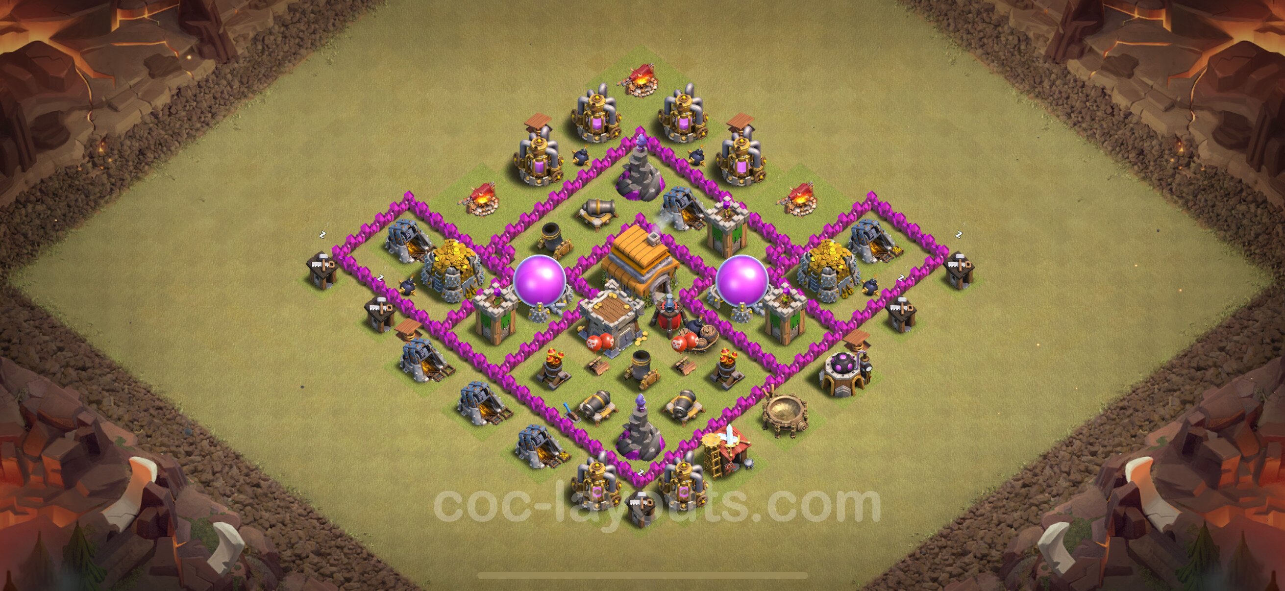 TH6 Die War Base vom RH6 #54